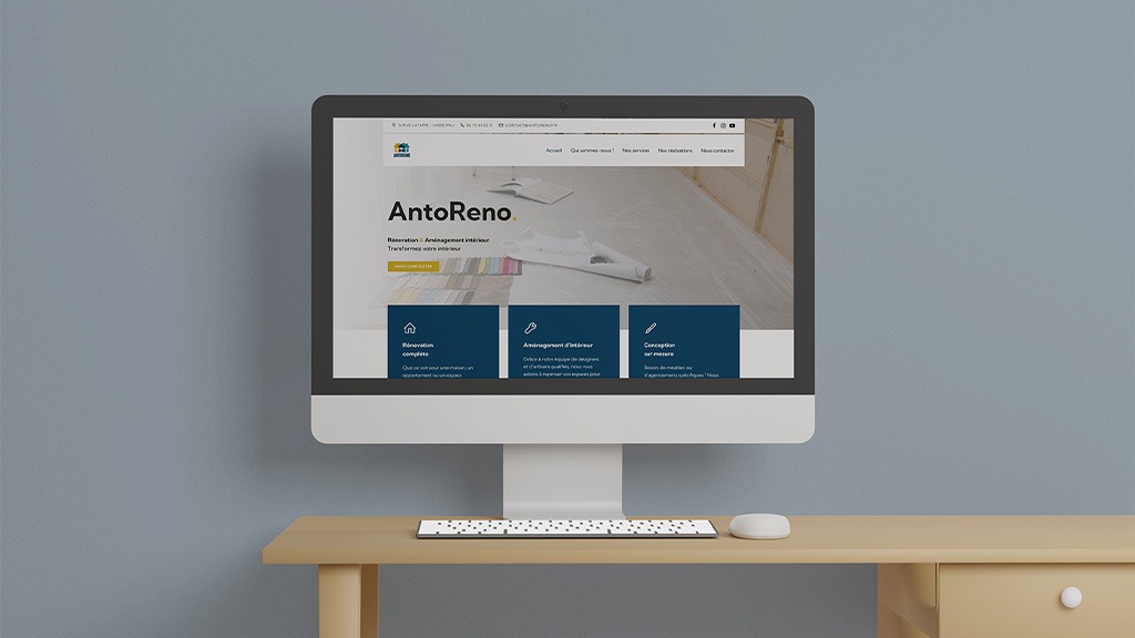 Identité visuelle & Site internet – AntoReno