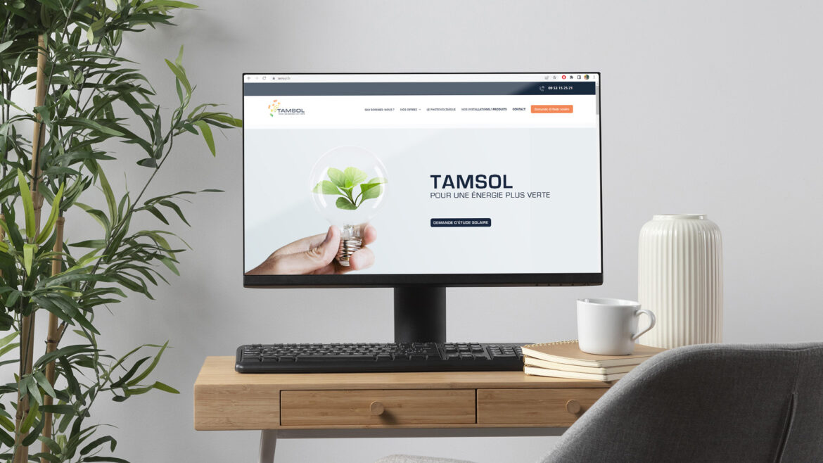 Un site internet pour l’énergie verte de Tamsol