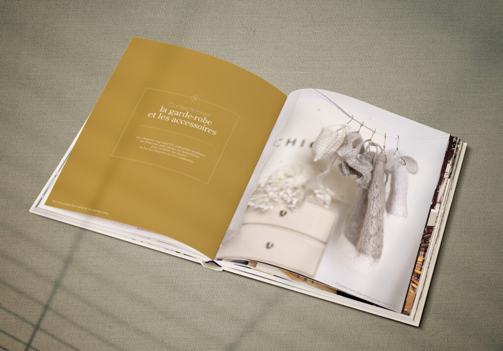 Mise en page d'un livre pour les Editions de Saxe (loisirs créatifs). Graphiste Maquettiste freelance spécialisé dans le design éditorial.